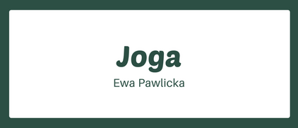 Joga - Ewa Pawlicka